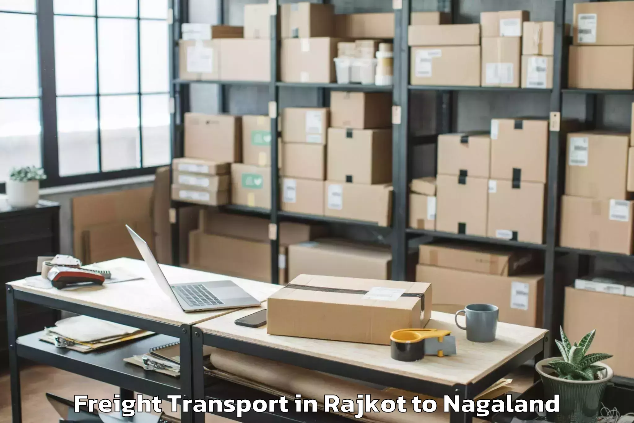 Discover Rajkot to Botsa Freight Transport